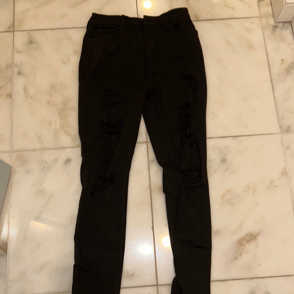 Pacsun Black Ripped High Rise Skinny Jeans